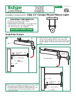 Предварительный просмотр 1 страницы Edge Lighting Cody 12" Installation Manual