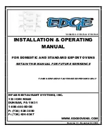 Edge Ovens EDGE40 Installation & Operating Manual предпросмотр