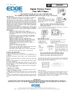 EDGE Tech Digital Picture Frame Getting Started Manual preview