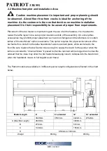 Предварительный просмотр 12 страницы Edge Technologies Patriot 338 Operation Manual