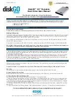 Preview for 1 page of Edge DiskGO 222710-PE User Manual