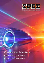 Предварительный просмотр 1 страницы Edge EDA2000.4AB-E6 Owner'S Manual