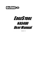 Предварительный просмотр 1 страницы Edge10 EDGESTORE NAS400 User Manual