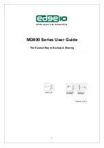 Предварительный просмотр 1 страницы Edge10 MD800 Series User Manual