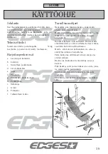 Предварительный просмотр 18 страницы Edges 17105 Instruction Manual