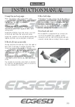 Preview for 31 page of Edges 17108 Instruction Manual