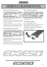 Preview for 37 page of Edges 17108 Instruction Manual