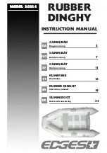 Edges RUBBER DINGHY 28326 Instruction Manual preview