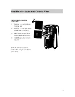 Предварительный просмотр 7 страницы EdgeStar AP10000HW Owner'S Manual