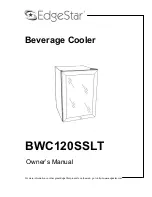 Предварительный просмотр 1 страницы EdgeStar BWC120SSLT Owner'S Manual