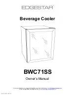 EdgeStar BWC71SS Owner'S Manual предпросмотр