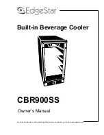 Предварительный просмотр 1 страницы EdgeStar CBR900SS Owner'S Manual