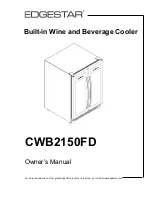 EdgeStar CWB8420DZ Owner'S Manual предпросмотр