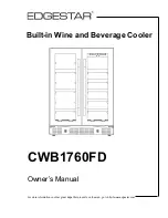 Предварительный просмотр 1 страницы EdgeStar CWBD1760FD Owner'S Manual