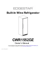 Предварительный просмотр 1 страницы EdgeStar CWR1552DZ Owner'S Manual