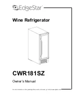 EdgeStar CWR181SZ Owner'S Manual preview