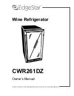 EdgeStar CWR261DZ Owner'S Manual предпросмотр