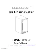 EdgeStar CWR302SZ Owner'S Manual preview