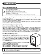 Предварительный просмотр 10 страницы EdgeStar CWR462DZ Owner'S Manual