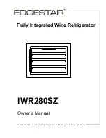 EdgeStar IWR280SZ Owner'S Manual предпросмотр