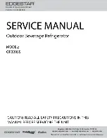 EdgeStar OR320SS Service Manual preview