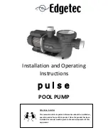 Edgetech pulse 070 Installation And Operating Instructions Manual preview