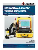 Предварительный просмотр 1 страницы Edgetech USBL BROADBAND ACOUSTIC TRACKING SYSTEM User Hardware Manual