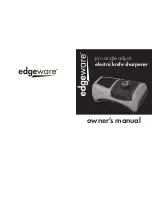 Edgeware pro angle adjust electric knife sharpener Owner'S Manual предпросмотр