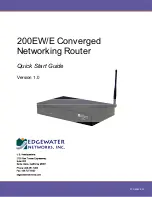 Edgewater Networks 200EW/E Quick Start Manual preview