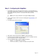 Предварительный просмотр 5 страницы Edgewater Networks 200EW/E Quick Start Manual