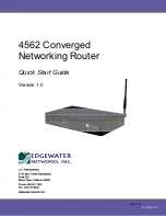 Edgewater Networks 4562 Quick Start Manual предпросмотр