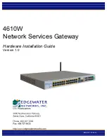 Предварительный просмотр 1 страницы Edgewater Networks 4610W Hardware Installation Manual