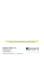 Preview for 72 page of Edgewater Networks EdgeConnect 2402PoE Installation Manual