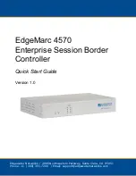 Edgewater Networks EdgeMarc 4570 Quick Start Manual предпросмотр