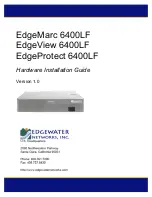 Edgewater Networks EdgeMarc 6400LF Hardware Installation Manual preview