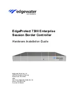 Preview for 1 page of Edgewater Networks EdgeProtect 7300 Hardware Installation Manual