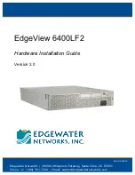 Edgewater Networks EdgeView 6400LF2 Hardware Installation Manual предпросмотр