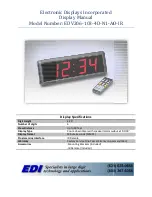 Preview for 1 page of EDI EDV206-103-4D-N1-AO-IR Quick Start Manual