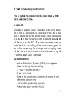 EDIC-mini Daily S50 Short Operating Instruction preview