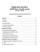 EDIC-mini EM Tiny Plus Series Operation Manual preview