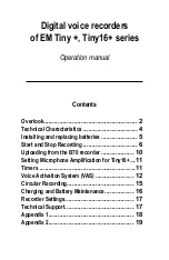 EDIC-mini EM Tiny+ Series Operation Manual preview