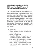 EDIC-mini Plus A9 Short Operating Instruction preview