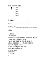 Preview for 8 page of EDIC-mini Tiny A351 Short Operating Instruction