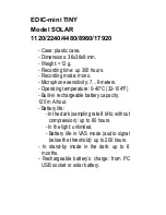 Preview for 1 page of EDIC-mini TINY SOLAR 1120 Short Operating Instructions