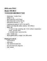 EDIC-mini TINY STEREO series User Manual preview