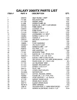 Preview for 9 page of Edic GALAXT 2000EX Owner'S Manual & Parts List