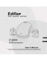 Preview for 1 page of EDIFIER E1100 User Manual