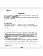 Preview for 2 page of EDIFIER E1100 User Manual