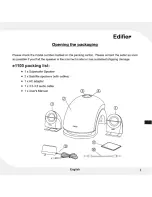 Preview for 3 page of EDIFIER E1100 User Manual