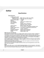 Preview for 6 page of EDIFIER E1100 User Manual